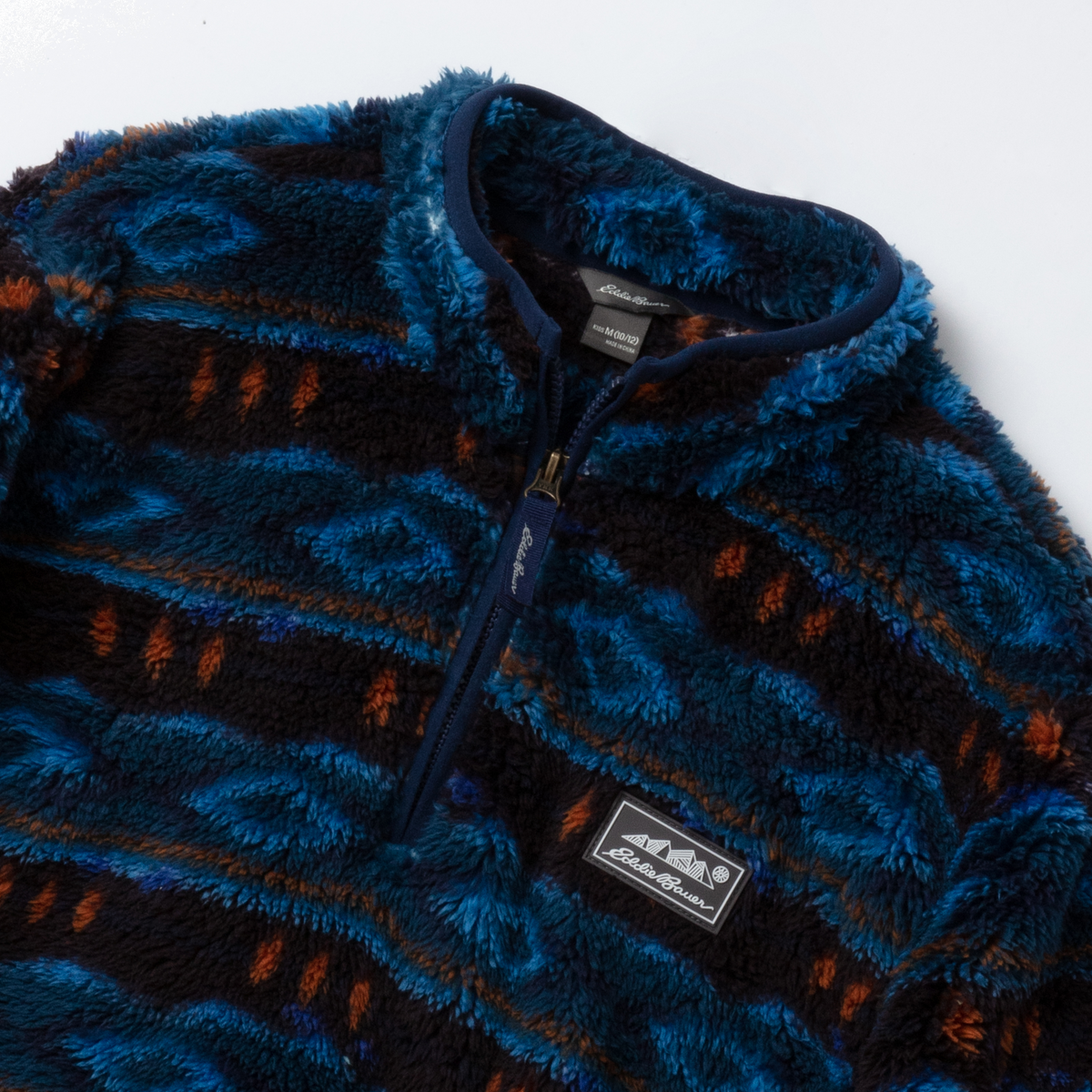 Eddie Bauer Kids Quest Fleece Plush 1/4-Zip Jacket - Print alternate view 2