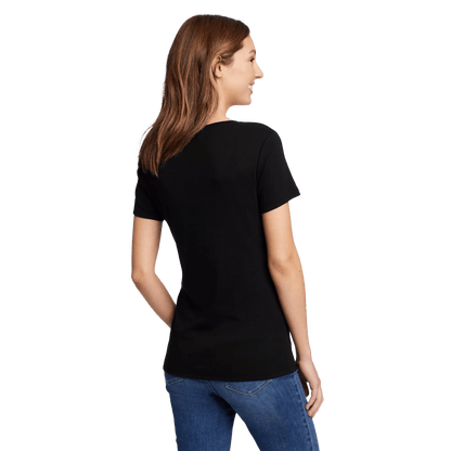 Eddie Bauer Women's Fav Short-Sleeve V-Neck T-Shirt alternate view 3