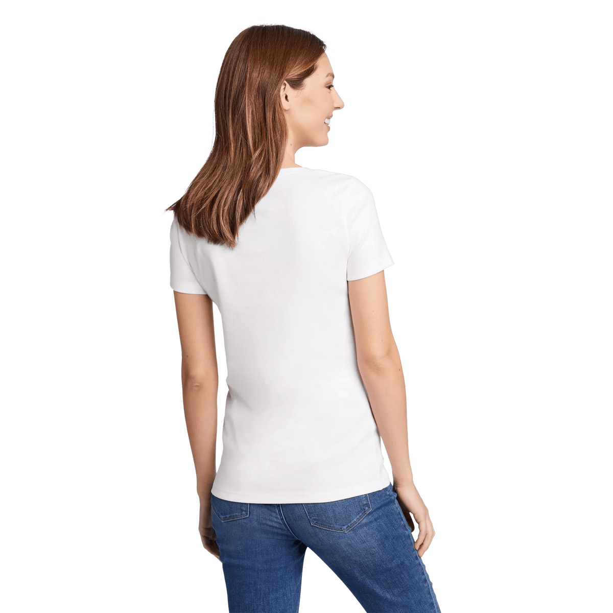 Eddie Bauer Women's Fav Short-Sleeve V-Neck T-Shirt alternate view 1