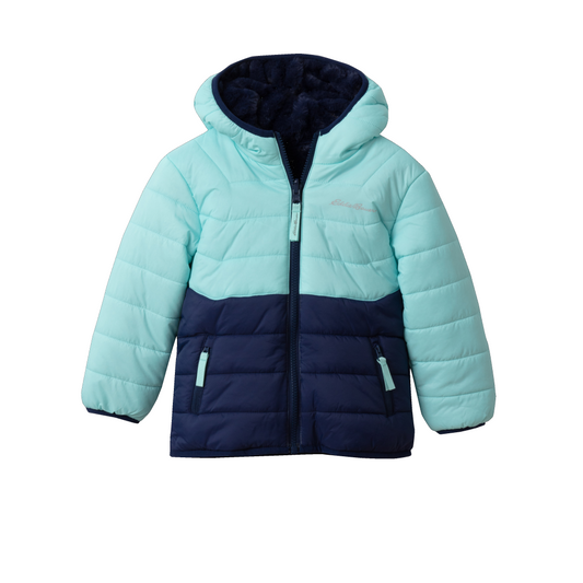 Eddie Bauer Toddler Girls Deer Harbor Reversible Hooded Jacket product image