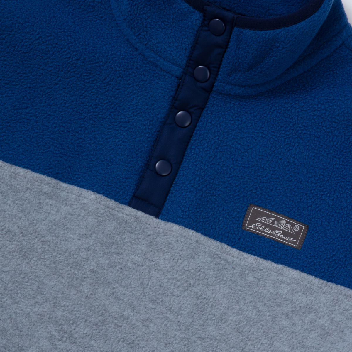 Eddie Bauer Boys Quest Fleece Snap Neck alternate view 3