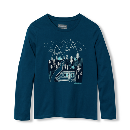 Eddie Bauer Girls Graphic Long-Sleeve Tee alternate view 4