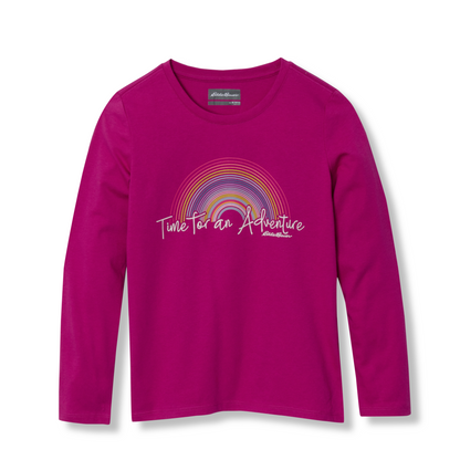 Eddie Bauer Girls Graphic Long-Sleeve Tee alternate view 2