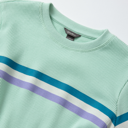 Eddie Bauer Girls Myriad Thermal Stripe Long-Sleeve T-Shirt alternate view 2