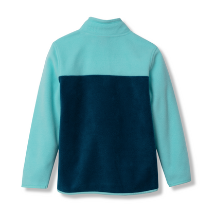 Eddie Bauer Girls Quest Fleece 1/4-Zip - Colorblock alternate view 4