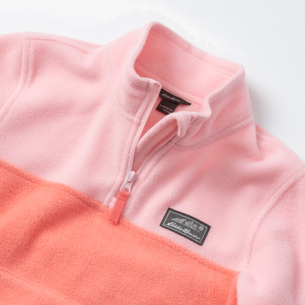 Eddie Bauer Girls Quest Fleece 1/4-Zip - Colorblock alternate view 2