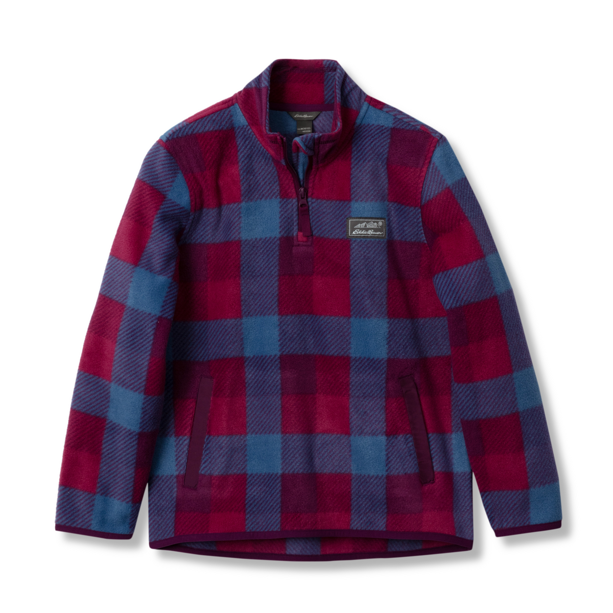 Eddie Bauer Girls Quest Fleece 1/4-Zip - Print alternate view 4