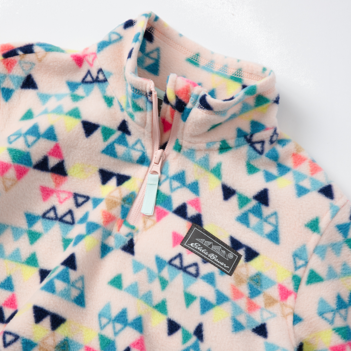 Eddie Bauer Girls Quest Fleece 1/4-Zip - Print alternate view 2
