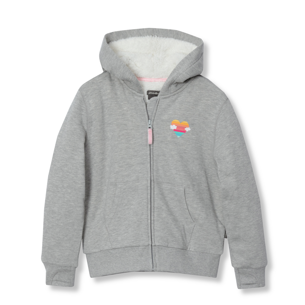 Eddie Bauer Girls Camp Fleece Faux Shearling-Lined Hoodie product image
