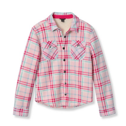 Eddie Bauer Girls Faux Shearling Shirt Jacket alternate view 3