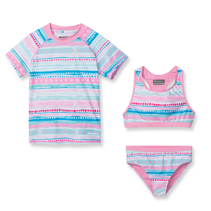 Eddie Bauer Girls Sea Spray Ss 3-Piece Swim Set alternate view 3