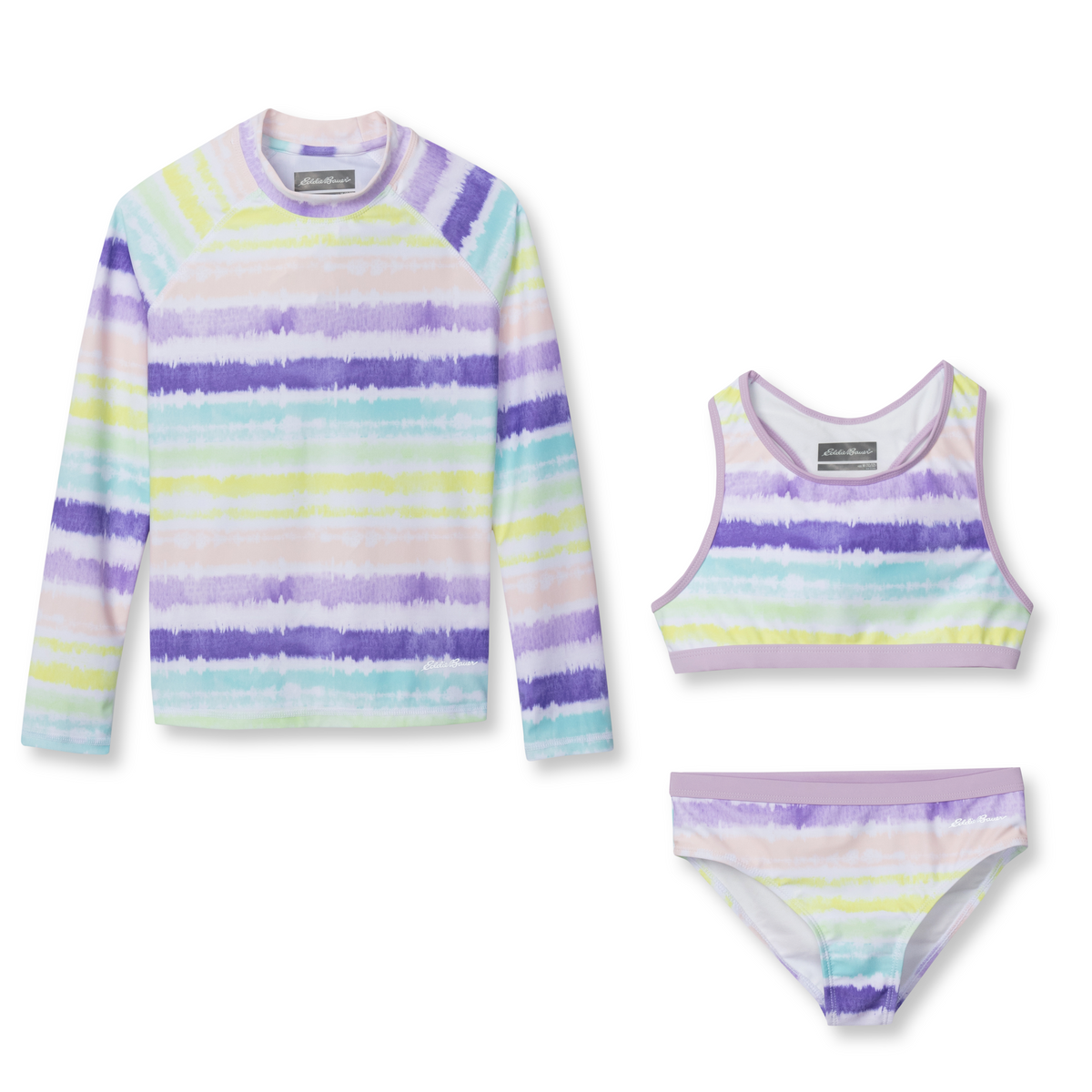 Eddie Bauer Girls Sea Spray Ls 3-Piece Swim Set alternate view 3