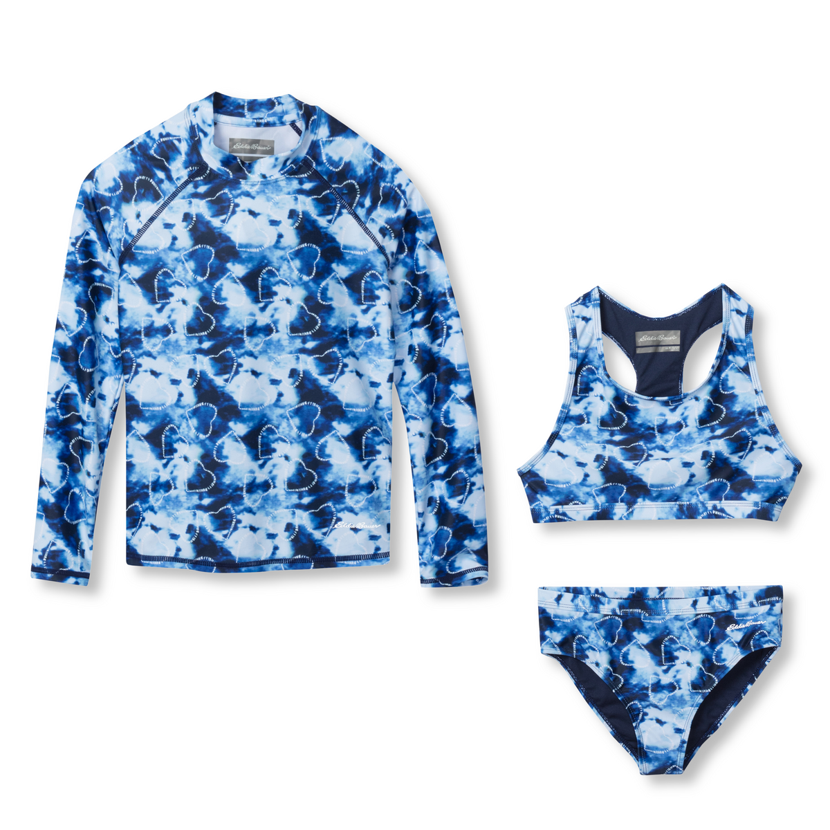 Eddie Bauer Girls Sea Spray Ls 3-Piece Swim Set product image