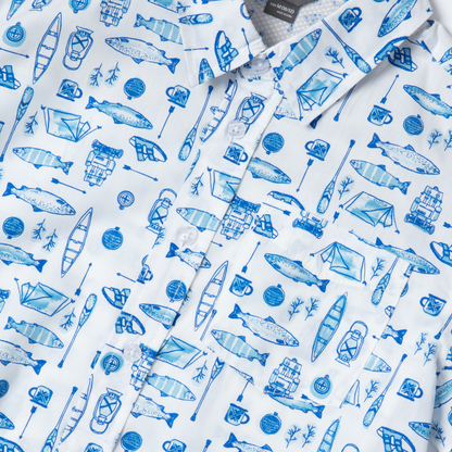 Eddie Bauer Boys Short-Sleeve On The Go Poplin Shirt alternate view 1