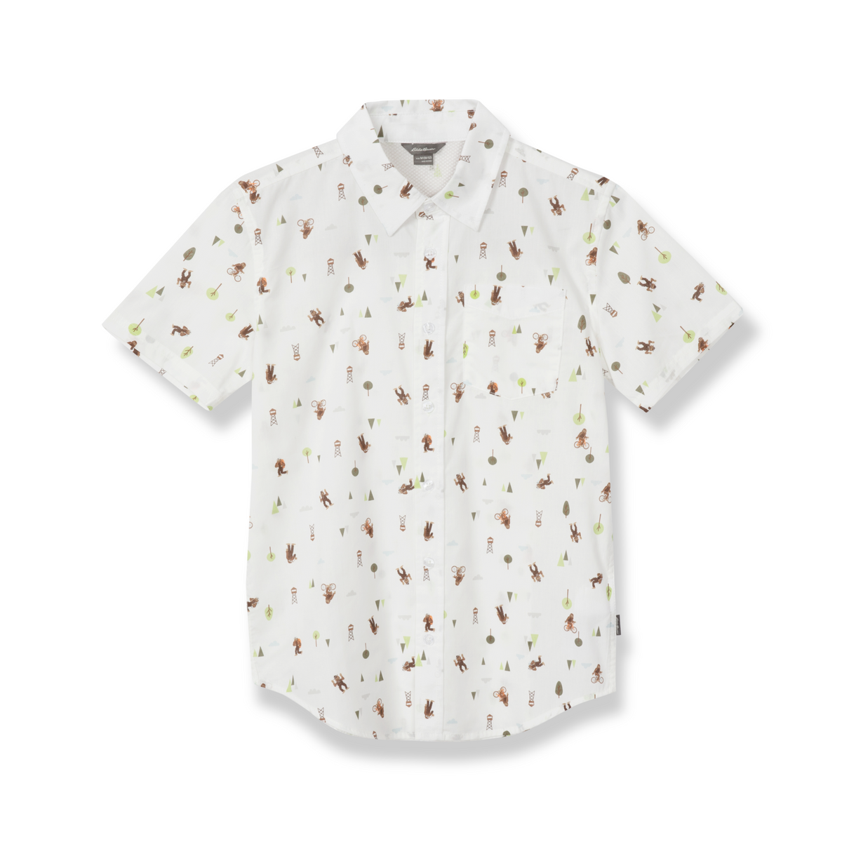 Eddie Bauer Boys Short-Sleeve On The Go Poplin Shirt alternate view 2
