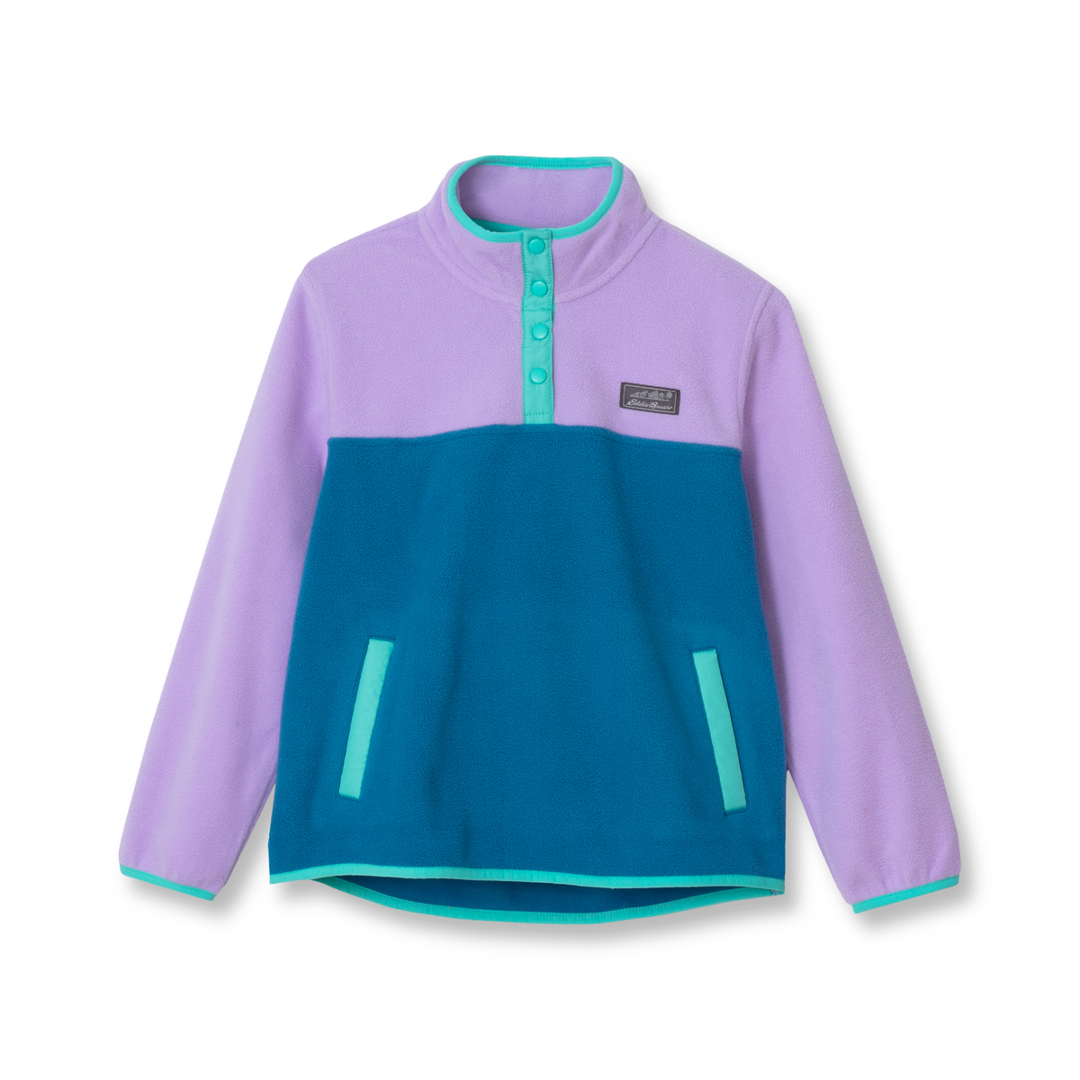 Eddie Bauer Girls Quest Fleece Snap Neck Pullover alternate view 4
