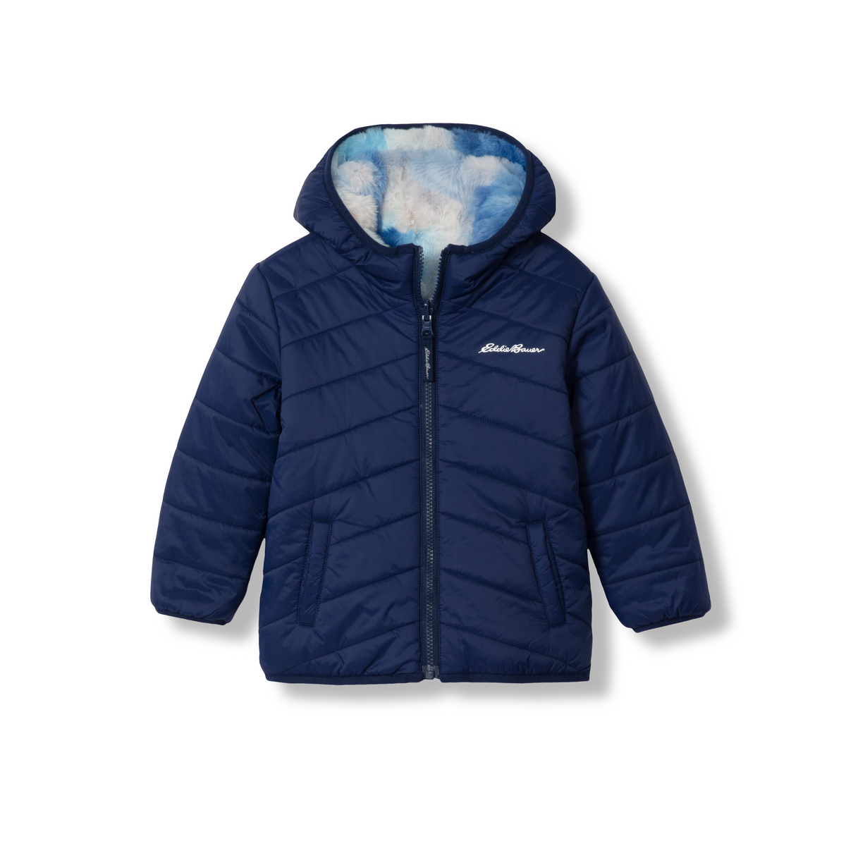 Eddie Bauer Toddler Girls Deer Harbor Reversible Hooded Jacket product image