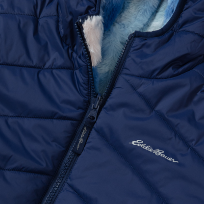 Eddie Bauer Girls Deer Harbor Reversible Hooded Jacket alternate view 2