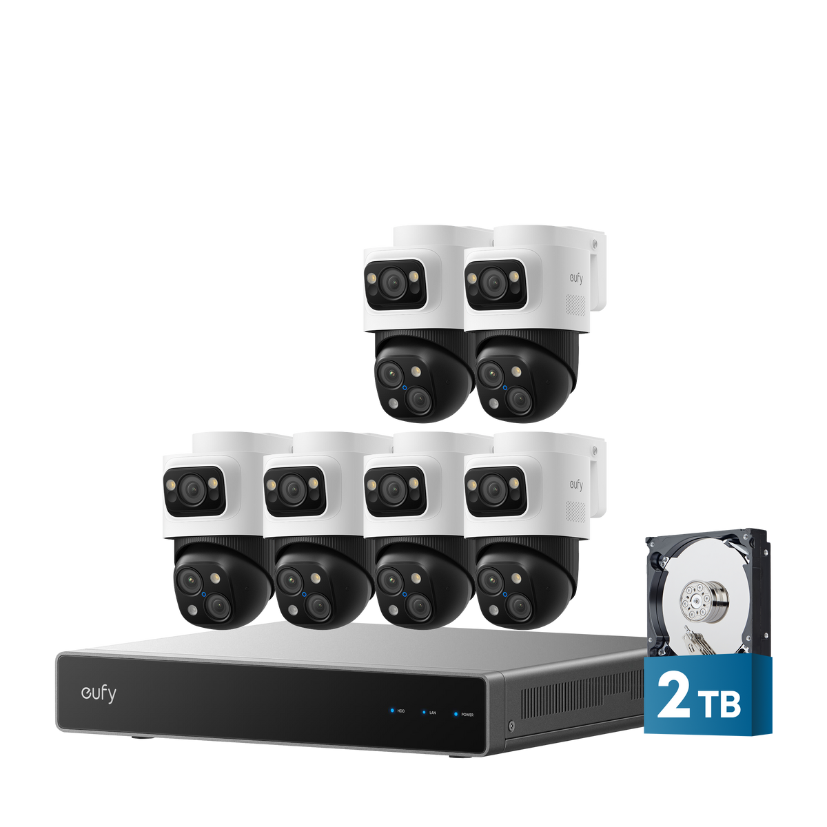 eufy 6-Cam Kit PoE NVR Security System S4 Max