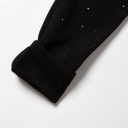 Eddie Bauer Girls Rock Hopper Plush-Lined Leggings - Sparkle alternate view 4