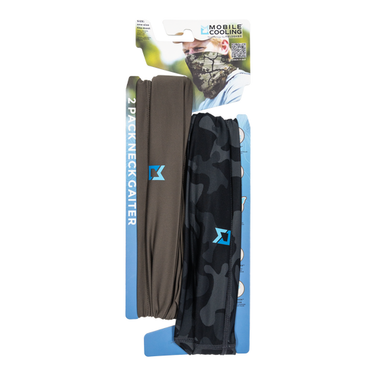 Mobile Cooling® Neck Gaiter (Pack 2) - Morel & Camo (2 pack) by Fieldsheer