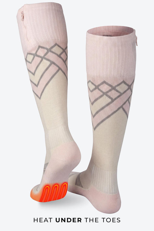 Premium 3.0 Merino Heated Socks Women's - Sand by Fieldsheer