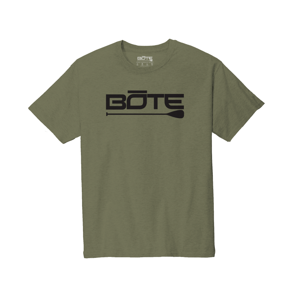 Men's Logo Olive Tee by Bote, available through BOTE