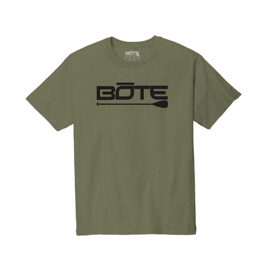 Men's Logo Olive Tee by Bote, available through BOTE