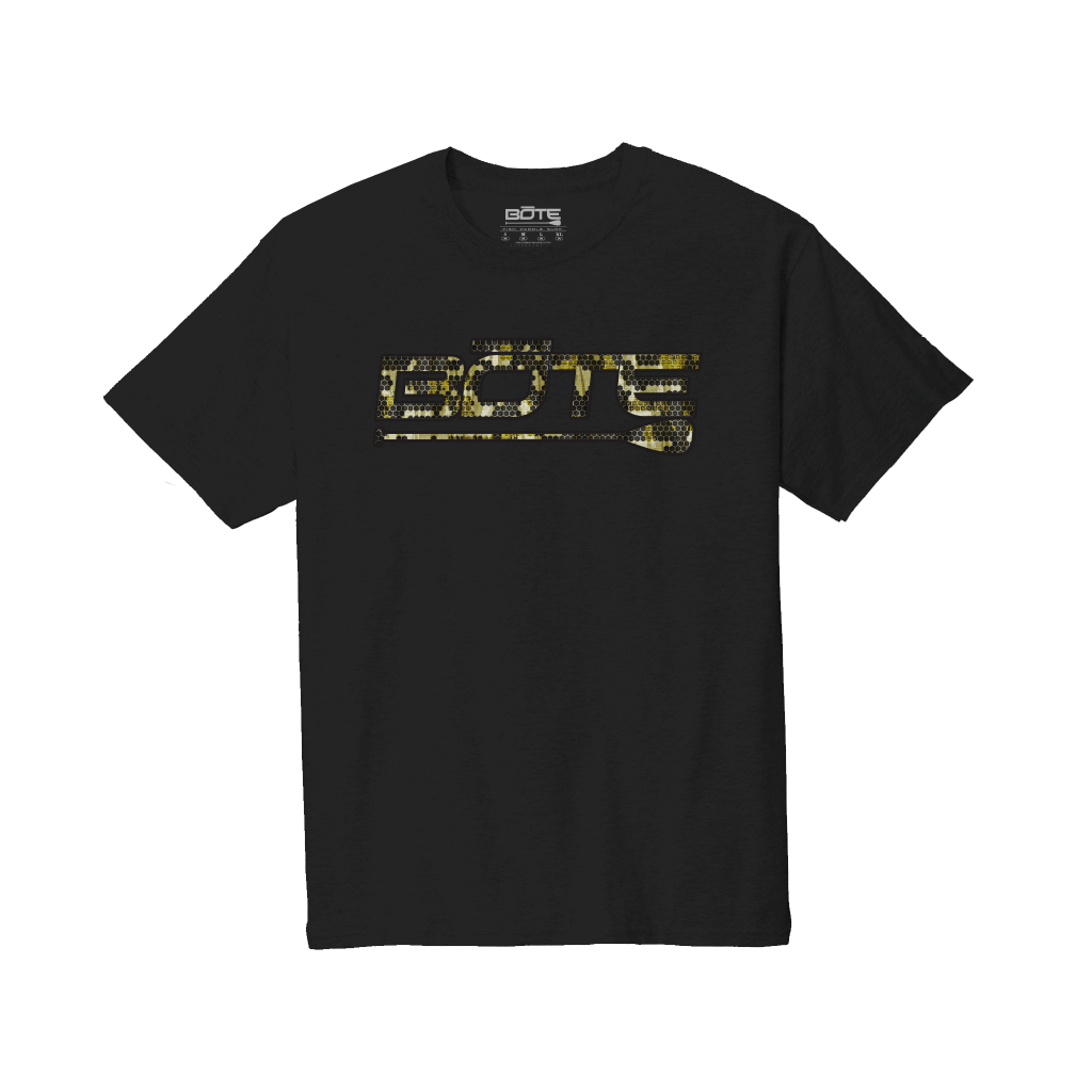 Men's Logo Verge Camo Tee by Bote, available through BOTE