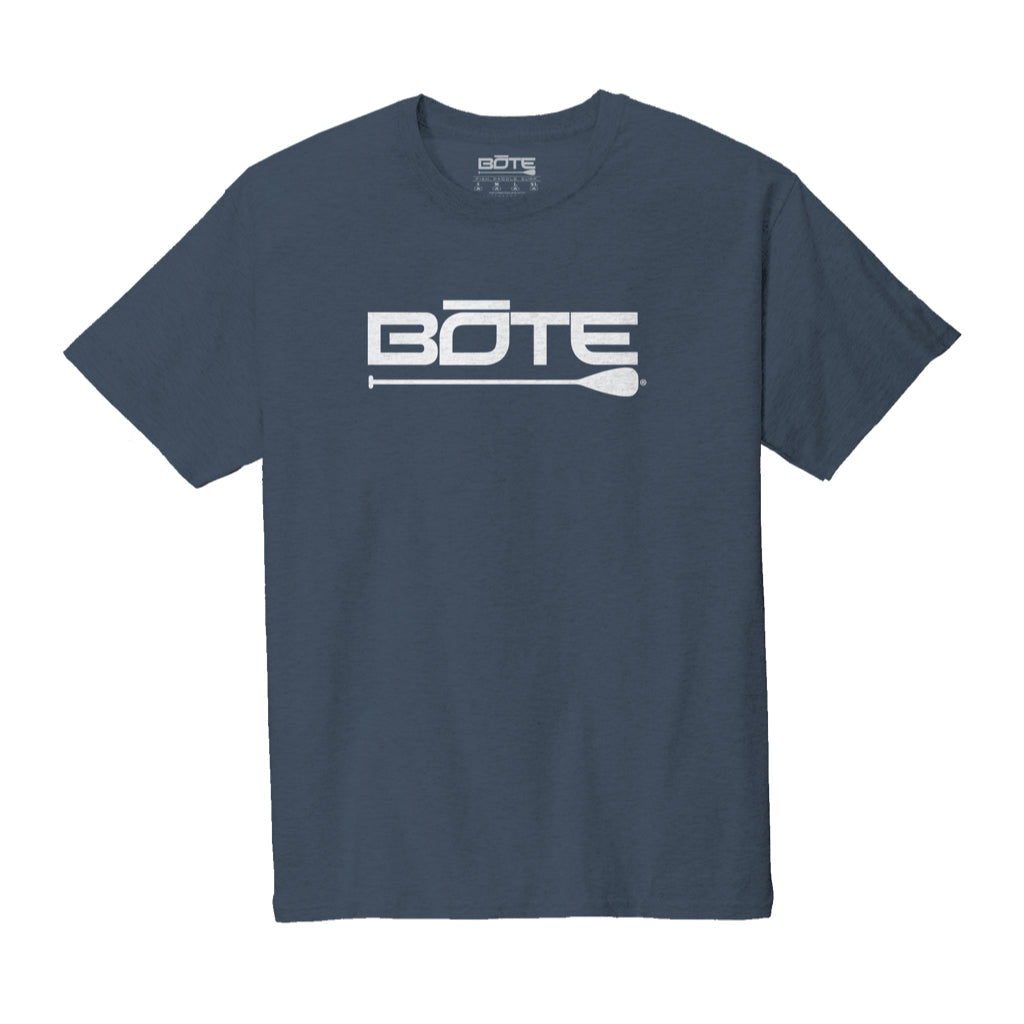 Men's Logo Navy Tee Shirt by Bote, available through BOTE