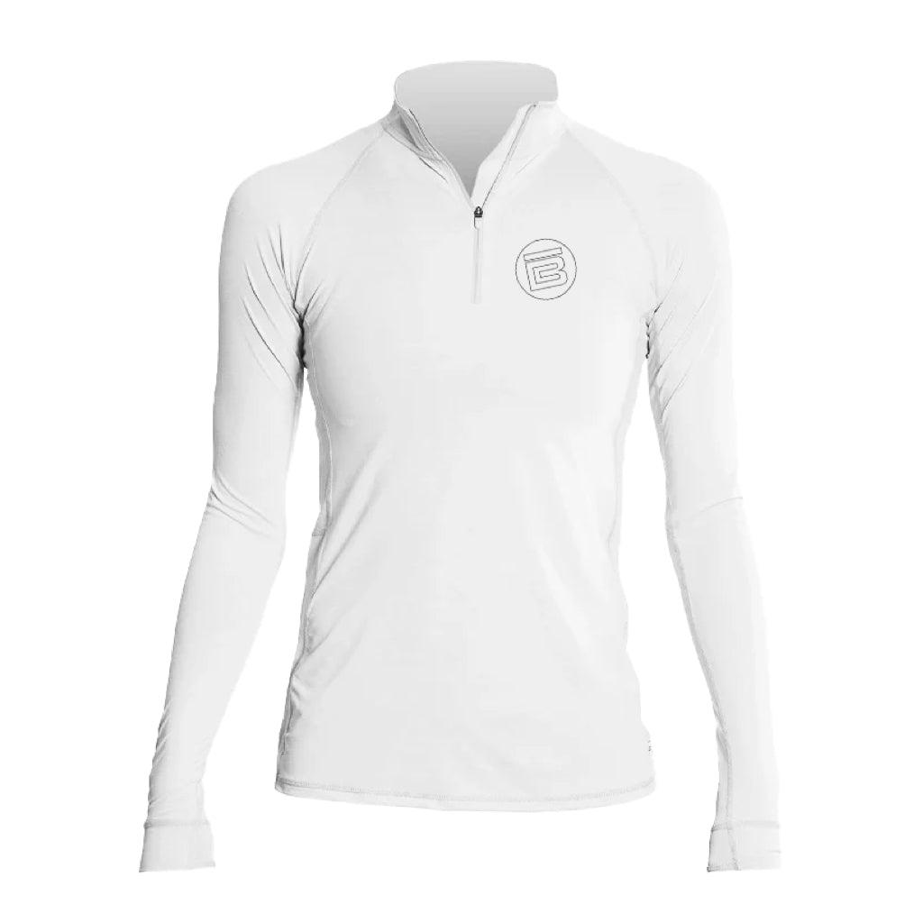 Women's Flight Tech Long Sleeve White Heathered by Anetik, available through BOTE