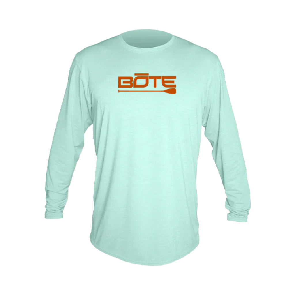 Youth Low Pro Tech Long Sleeve BOTE Logo Seafoam Heathered by Anetik, available through BOTE