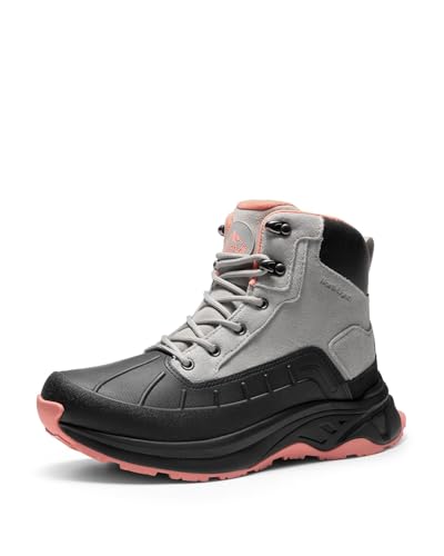 NORTIV 8 Women's Waterproof Hiking Boots Outdoor Trekking Camping Trail Hiking Boots