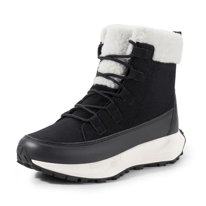 NORTIV 8 Women's Winter Boots Ankle Waterproof Lightweight Snow Sneaker Boots