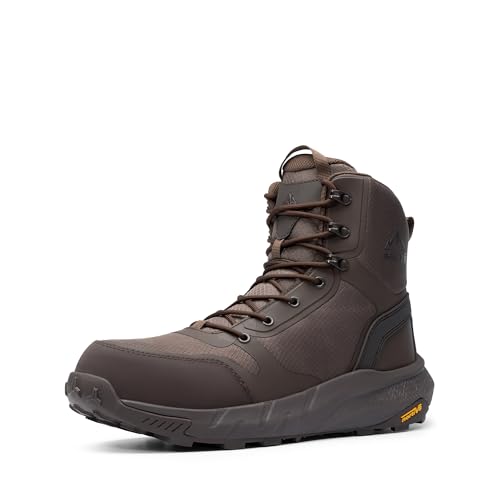 NORTIV 8 Men's Composite Toe Work Boots Lightweight | ASTM F2412-24 & ASTM F2913-24 Safety Boots with Side Zipper for Construction & Warehouse, Metrostrike-Nano