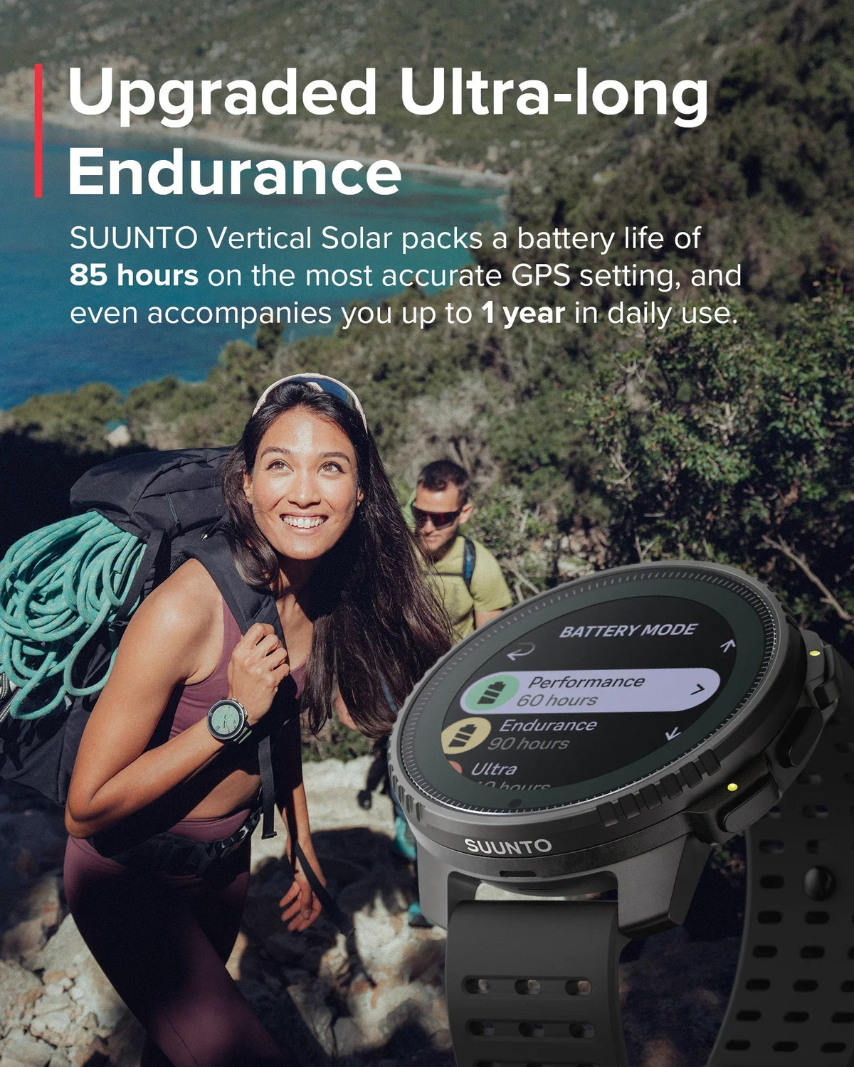 Refurbished Suunto Vertical Solar All Black