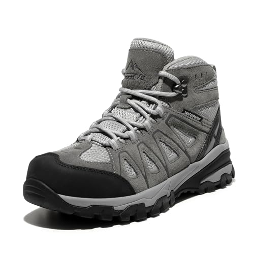 NORTIV 8 Women's Waterproof Hiking Boots Trekking | Lightweight Hiking Walking Trail Work Rain Camping Outdoor Slip Resistant Daily Boots Seeker