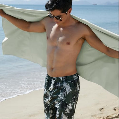 Rainleaf Microfiber Towel Perfect Travel & Gym & Camping Towel. Quick Dry - Super Absorbent - Ultra Compact - Lightweight. Suitable for Trip, Beach, Shower, Backpacking, Pool