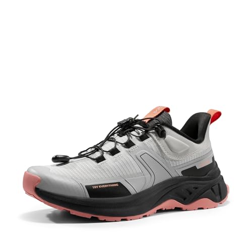 NORTIV 8 Women's Lightweight Hiking Shoes Quick Lace | Outdoor Fashion Sneakers for Hiking Walking Travel and Daily Wear With Quick Lace Design Lightweight Comfort Gladiator
