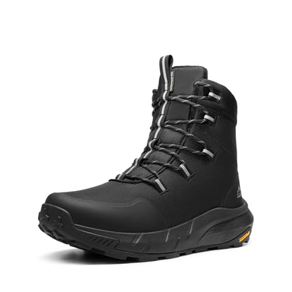 NORTIV 8 Men's Wide Winter Boots Grip on Snow Ice | Insulated Waterproof Lightweight Comfortable Hiking Outdoor Boots Snowgrade