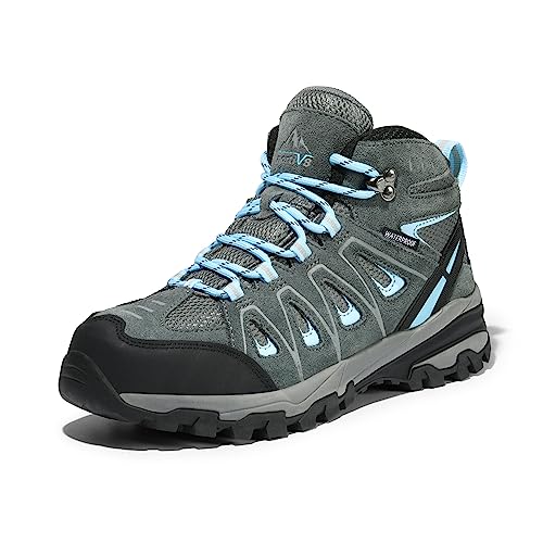 NORTIV 8 Women's Waterproof Hiking Boots Trekking | Lightweight Hiking Walking Trail Work Rain Camping Outdoor Slip Resistant Daily Boots Seeker