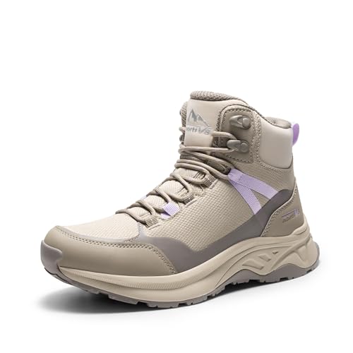 NORTIV 8 Women's Hiking Boots Waterproof Lightweight | Sealed Build Keeps Feet Dry; Cushioned Insole Adds Comfort; Ready for Daily and Outdoor Use Hollow