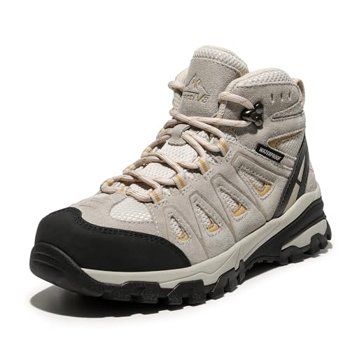 NORTIV 8 Women's Waterproof Hiking Boots Trekking | Lightweight Hiking Walking Trail Work Rain Camping Outdoor Slip Resistant Daily Boots Seeker