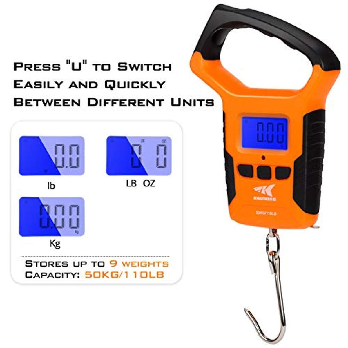 KastKing Water Resistant Digital Fishing Scale with Ruler product image 5