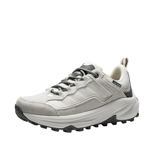 NORTIV 8 Women's Waterproof Leather Hiking Shoes | Arch Support Outdoors Walking Trekking Camping Tennis Workout Cross Training Sneakers Wicklow
