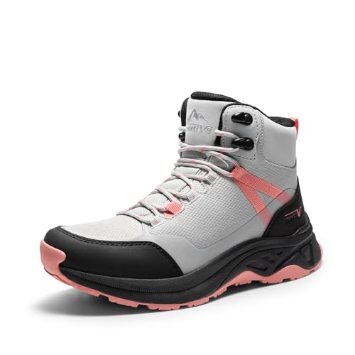 NORTIV 8 Women's Hiking Boots Waterproof Lightweight | Sealed Build Keeps Feet Dry; Cushioned Insole Adds Comfort; Ready for Daily and Outdoor Use Hollow