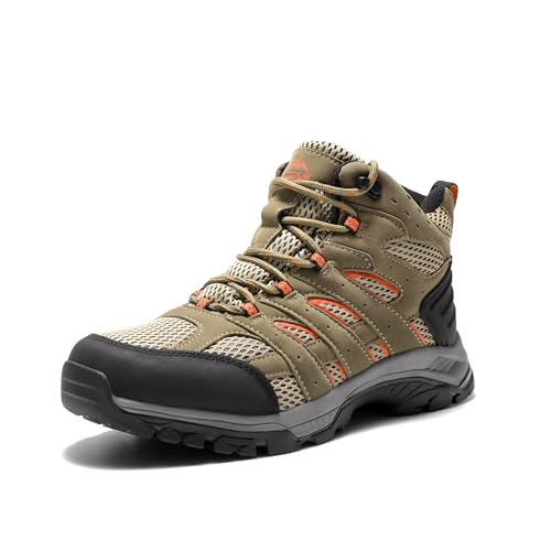 NORTIV 8 Women's Lightweight Ankle Hiking Boots Backpacking | Waterproof Hiking Walking Trekking Work Camping Comfortable Slip-Resistant Outdoor Boots