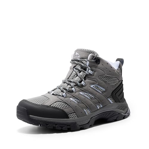 NORTIV 8 Women's Lightweight Ankle Hiking Boots Backpacking | Waterproof Hiking Walking Trekking Work Camping Comfortable Slip-Resistant Outdoor Boots