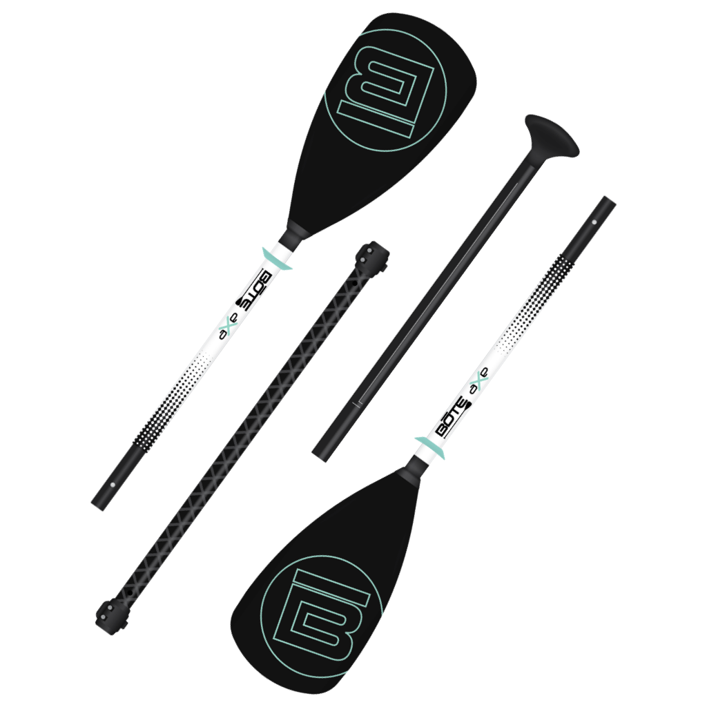 4-Piece Hybrid Adjustable Aluminum Paddle Black by Bote, available through BOTE
