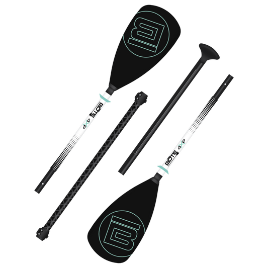4-Piece Hybrid Adjustable Aluminum Paddle Black by Bote, available through BOTE